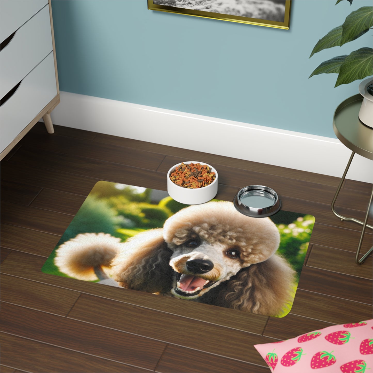 Pet Food Mat (12x18) - Standard Poodle