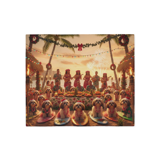 Hawaiian Holiday Luau Blanket