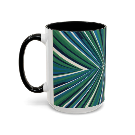 Optical Illusion Accent Mug – Ceramic Coffee Cup
