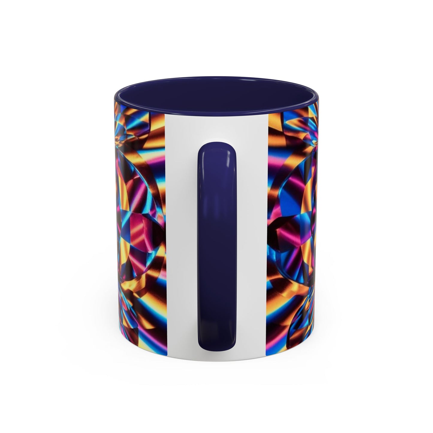 Optical Illusion Accent Mug – Ceramic Coffee Cup