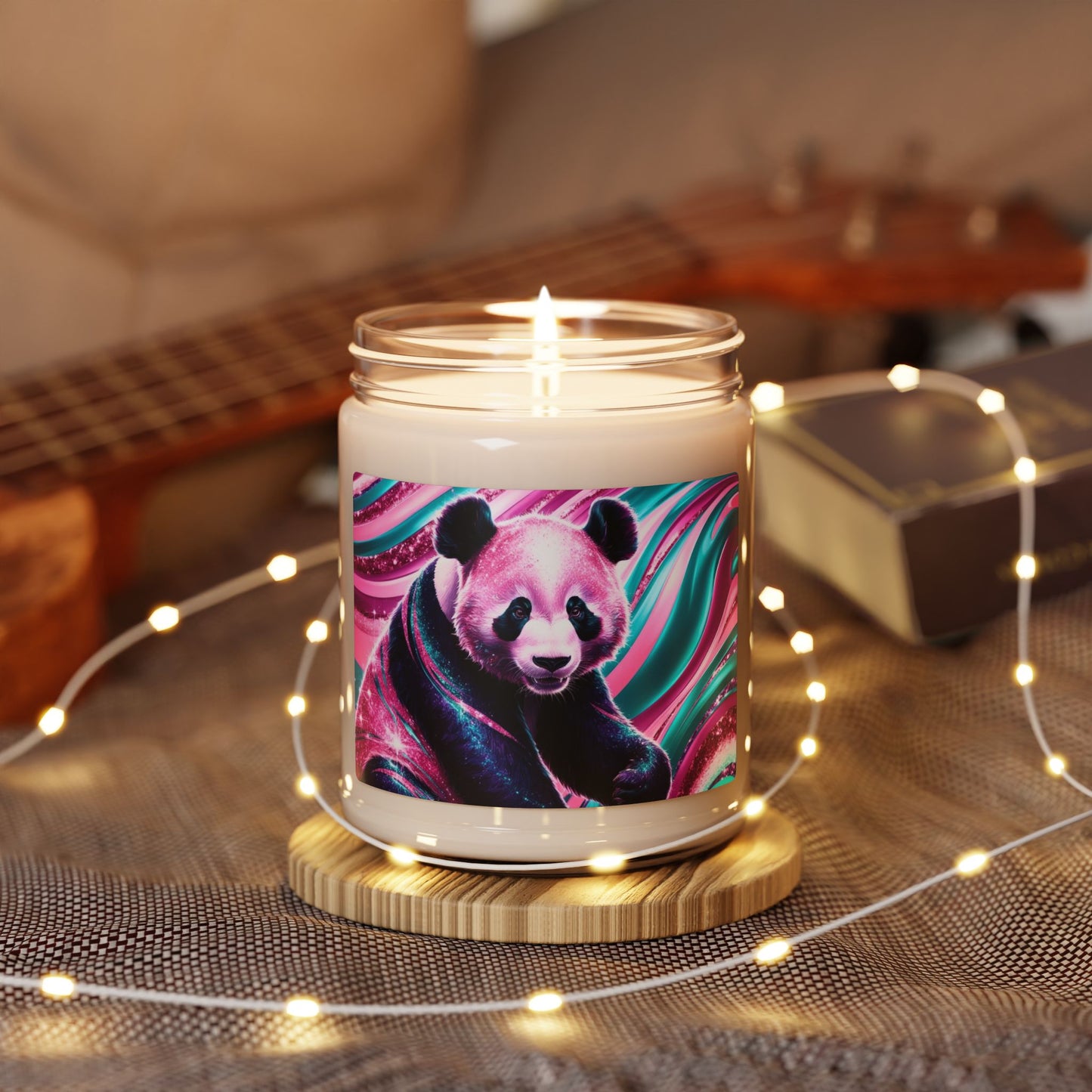 Psychedelic Panda- Scented Soy Candle, 9oz