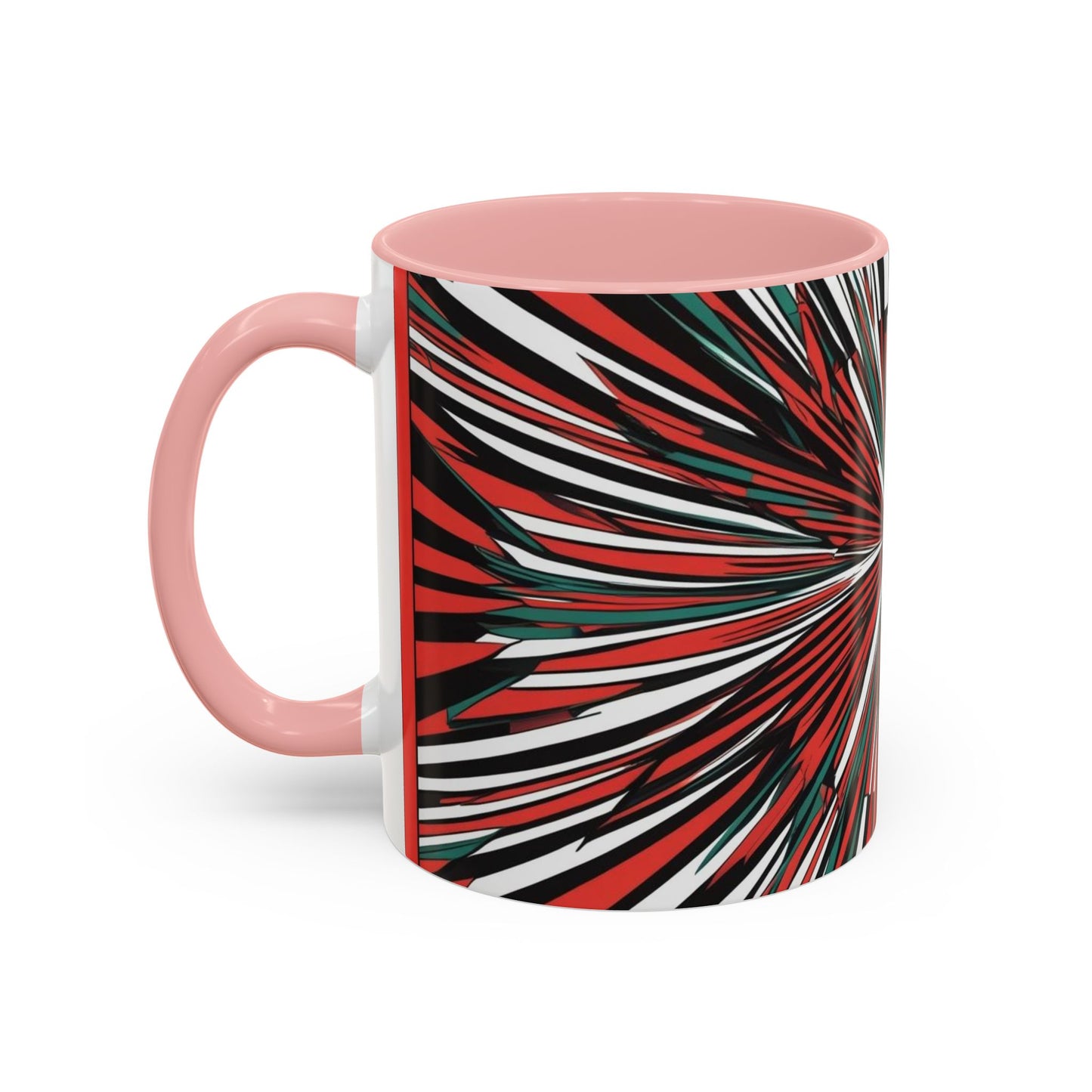 Optical Illusion Accent Mug – Ceramic Coffee Cup
