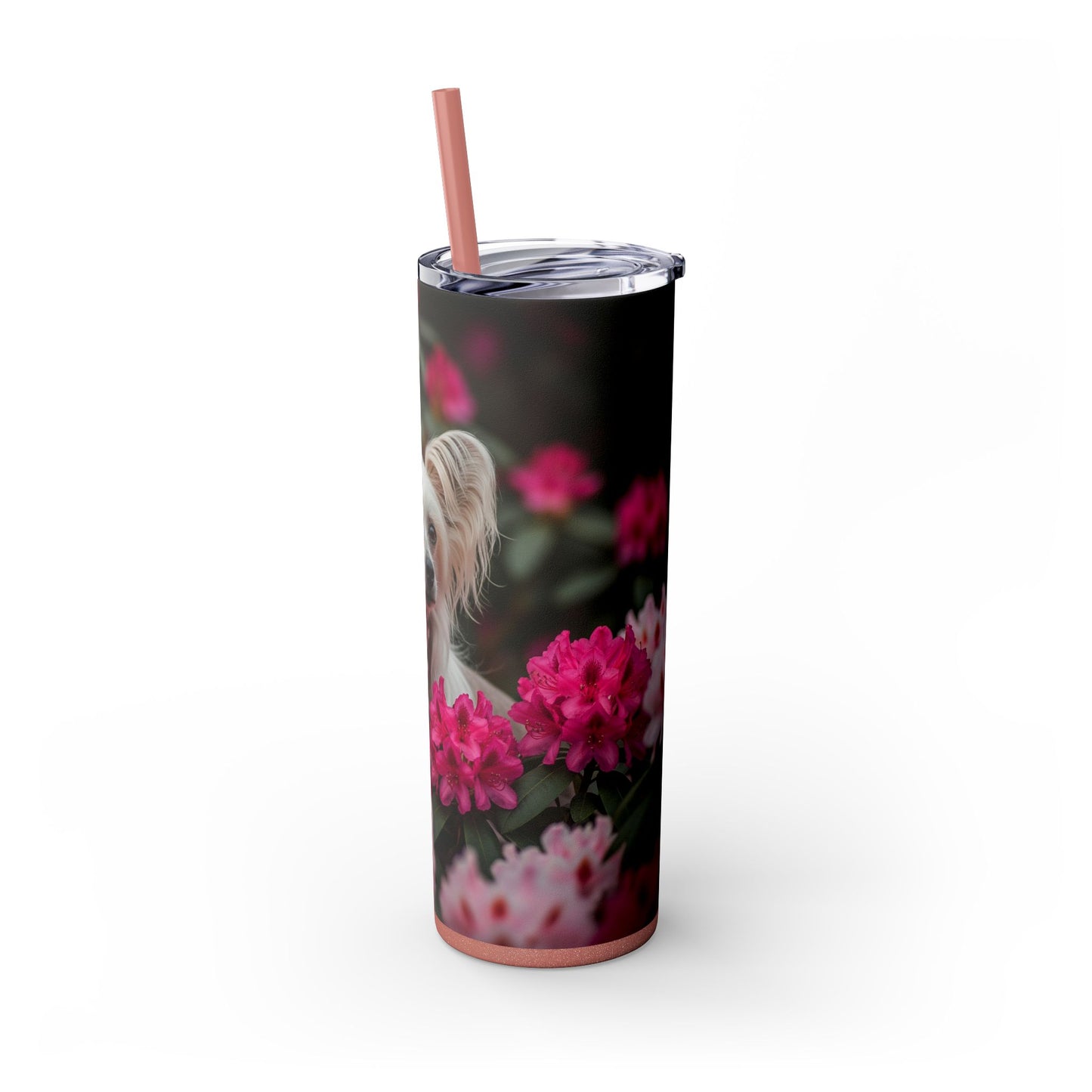 Skinny Tumbler with Straw – 20 oz Stainless Steel Cup