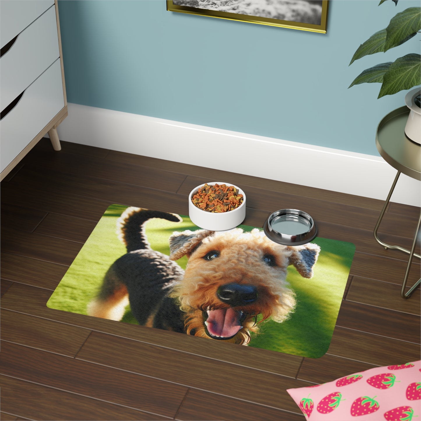 Pet Food Mat (12x18) - Airedale Terrier