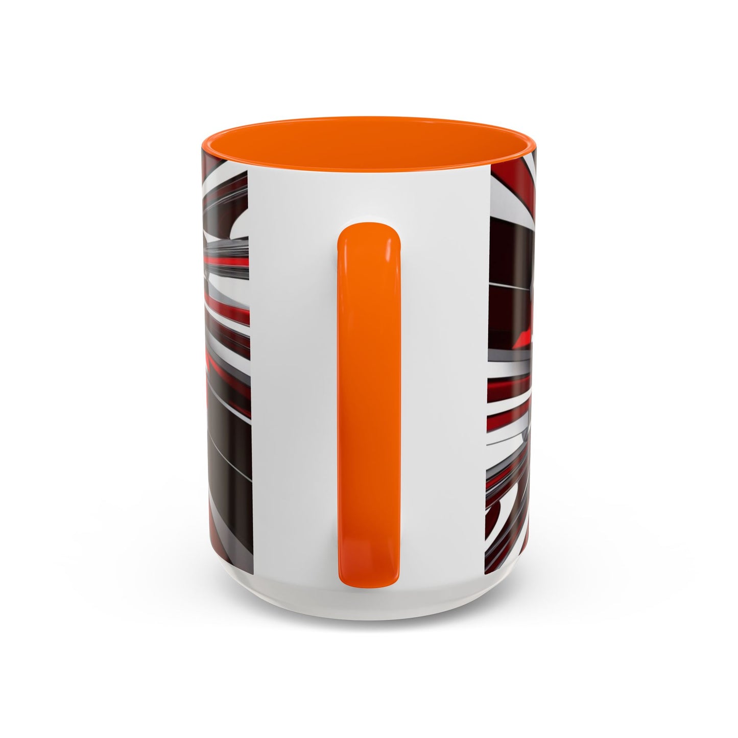 Optical Illusion Accent Mug – Ceramic Coffee Cup