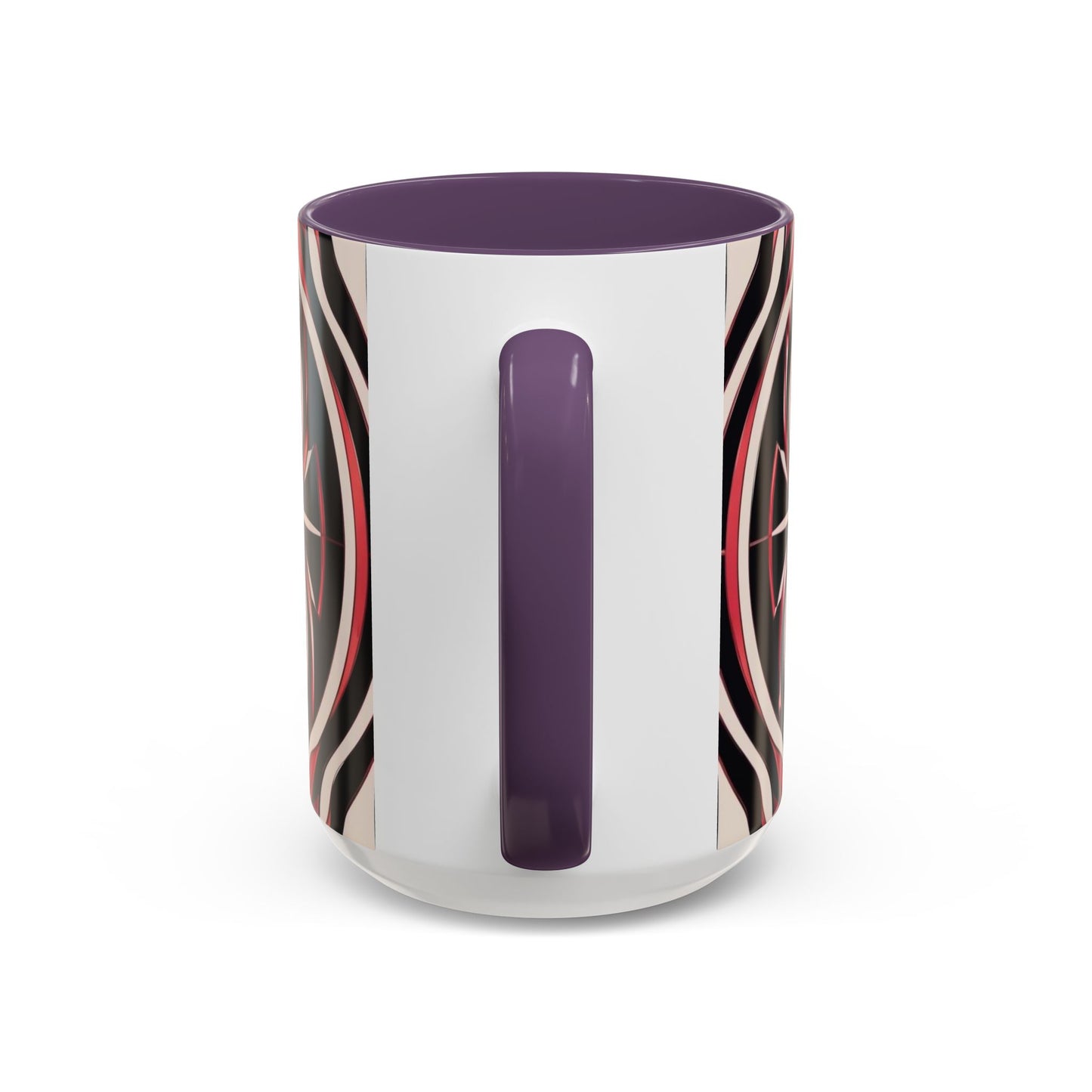 Optical Illusion Accent Mug – Ceramic Coffee Cup