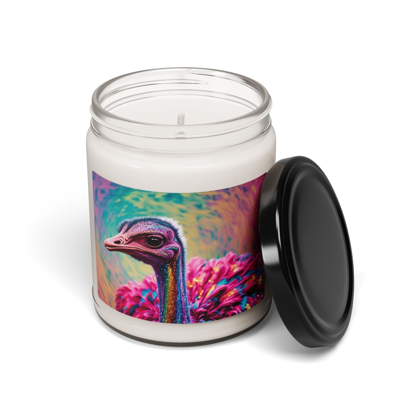 Glittery Ostrich- Scented Soy Candle, 9oz