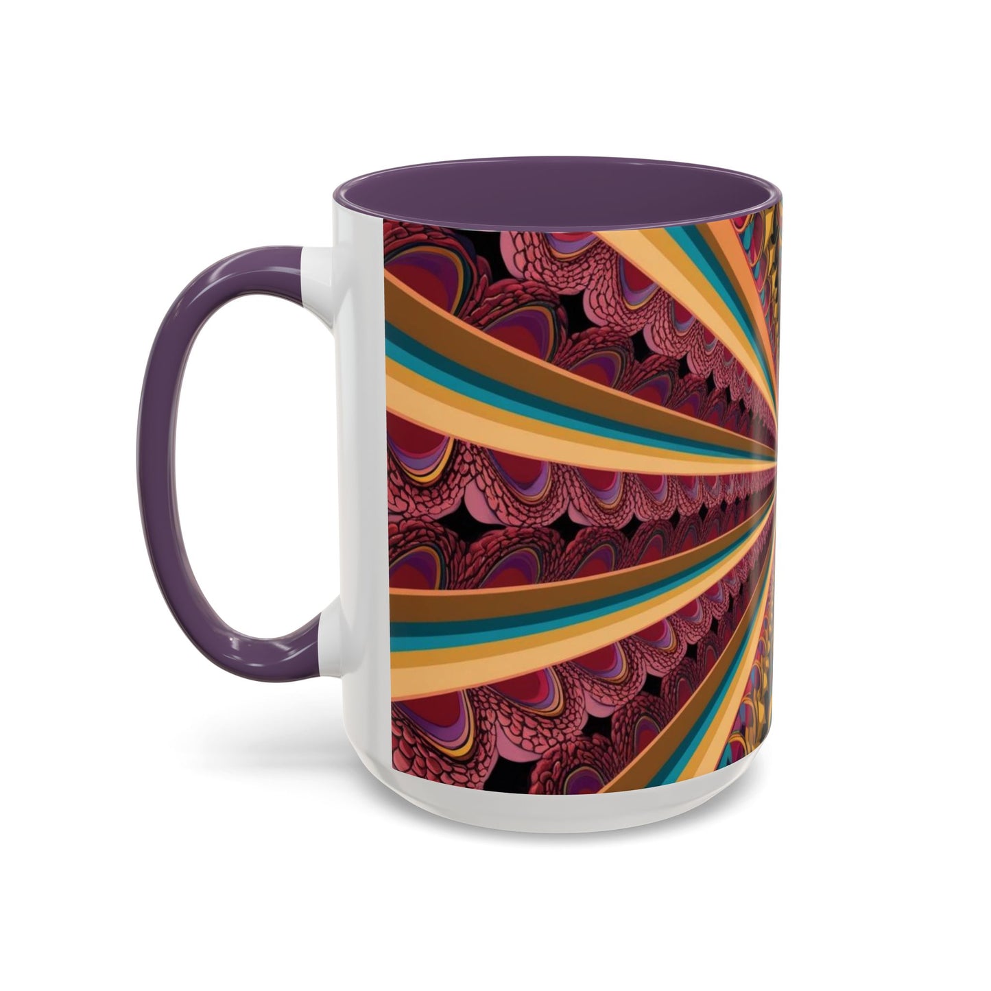 Optical Illusion Accent Mug – Ceramic Coffee Cup