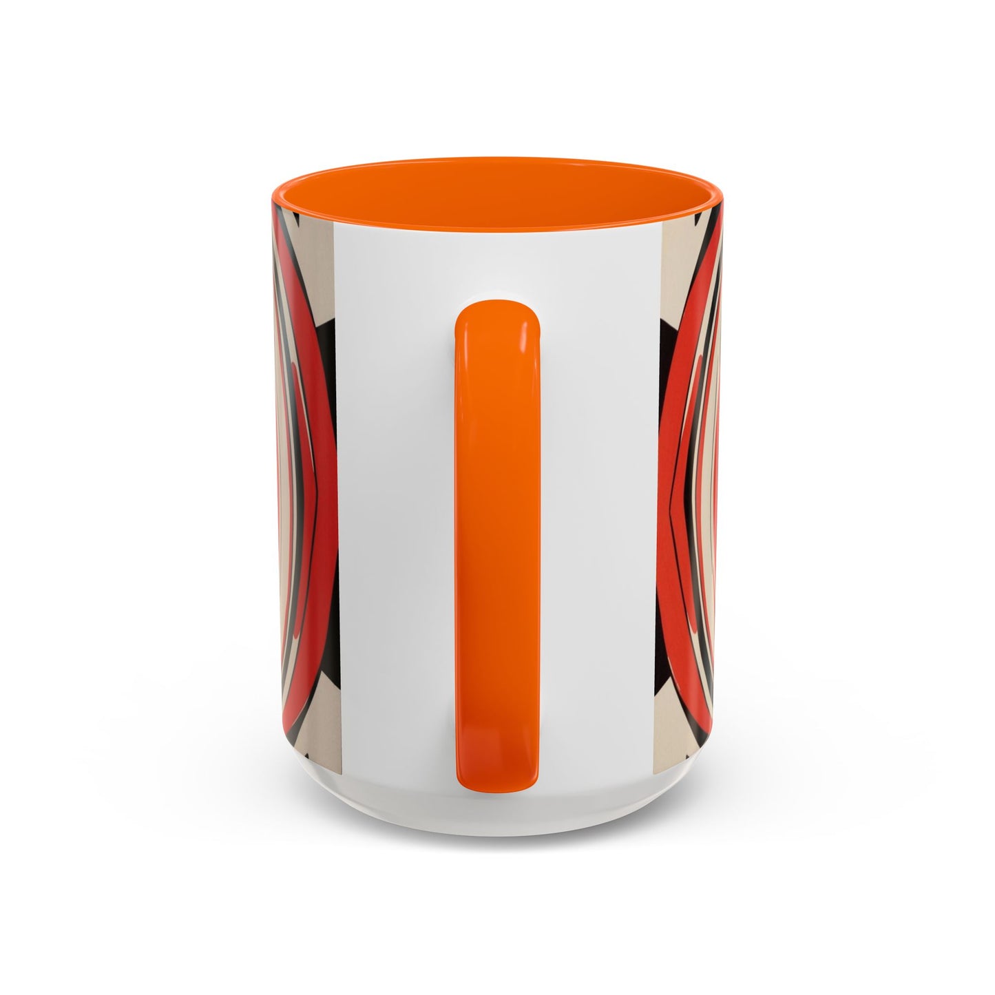Optical Illusion Accent Mug – Ceramic Coffee Cup