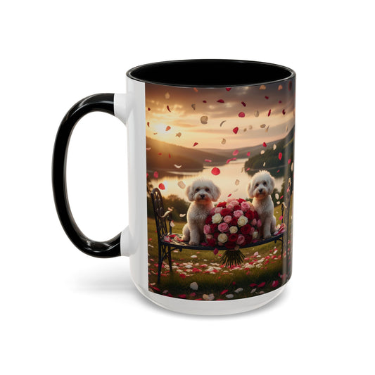 Mug à café avec motif caniche et bichon frisé - Le cadeau idéal pour les amoureux des chiens