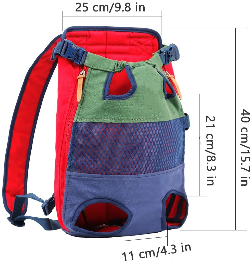 Mochila frontal para transportar perros y gatos