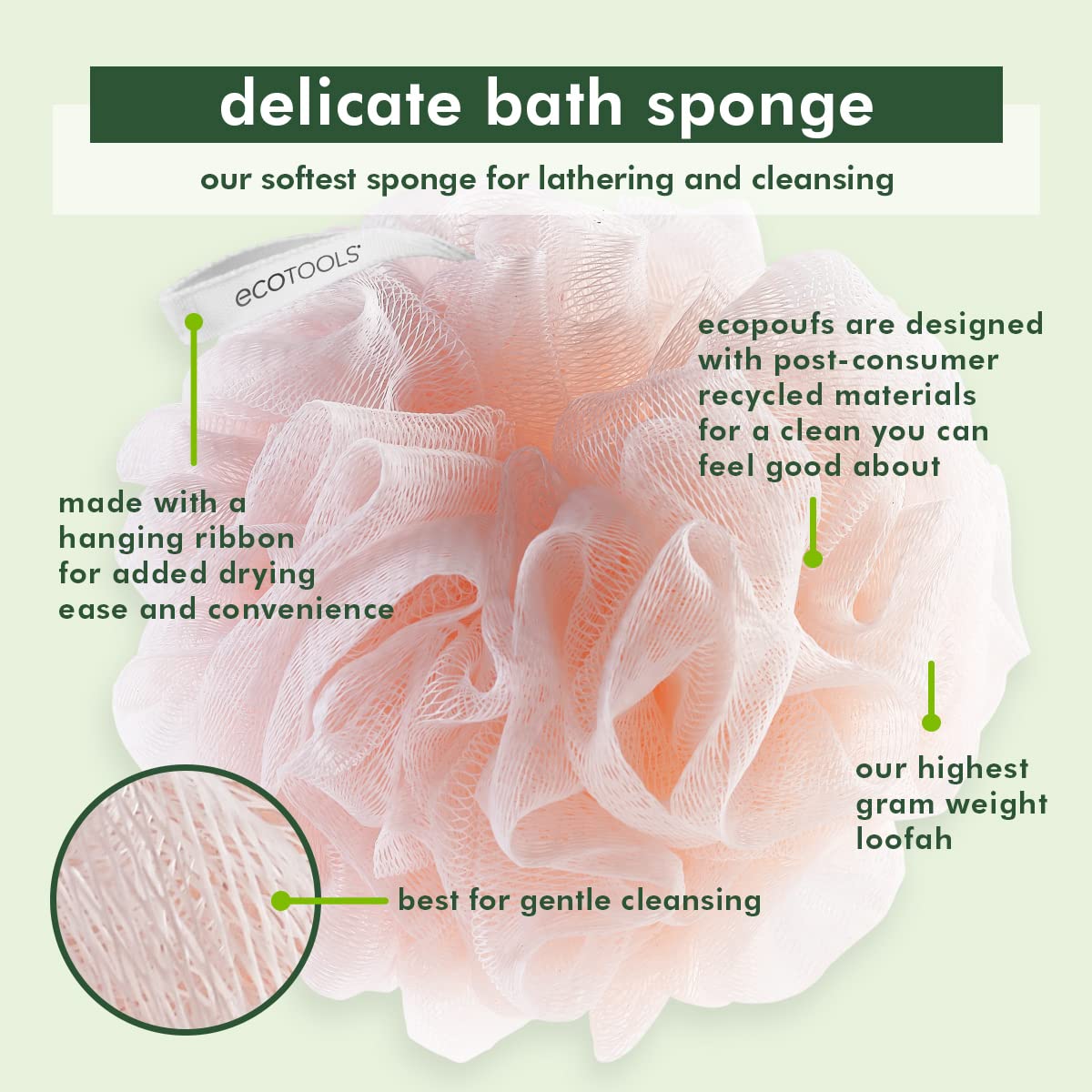ESPONJA DE BAÑO DELICADA