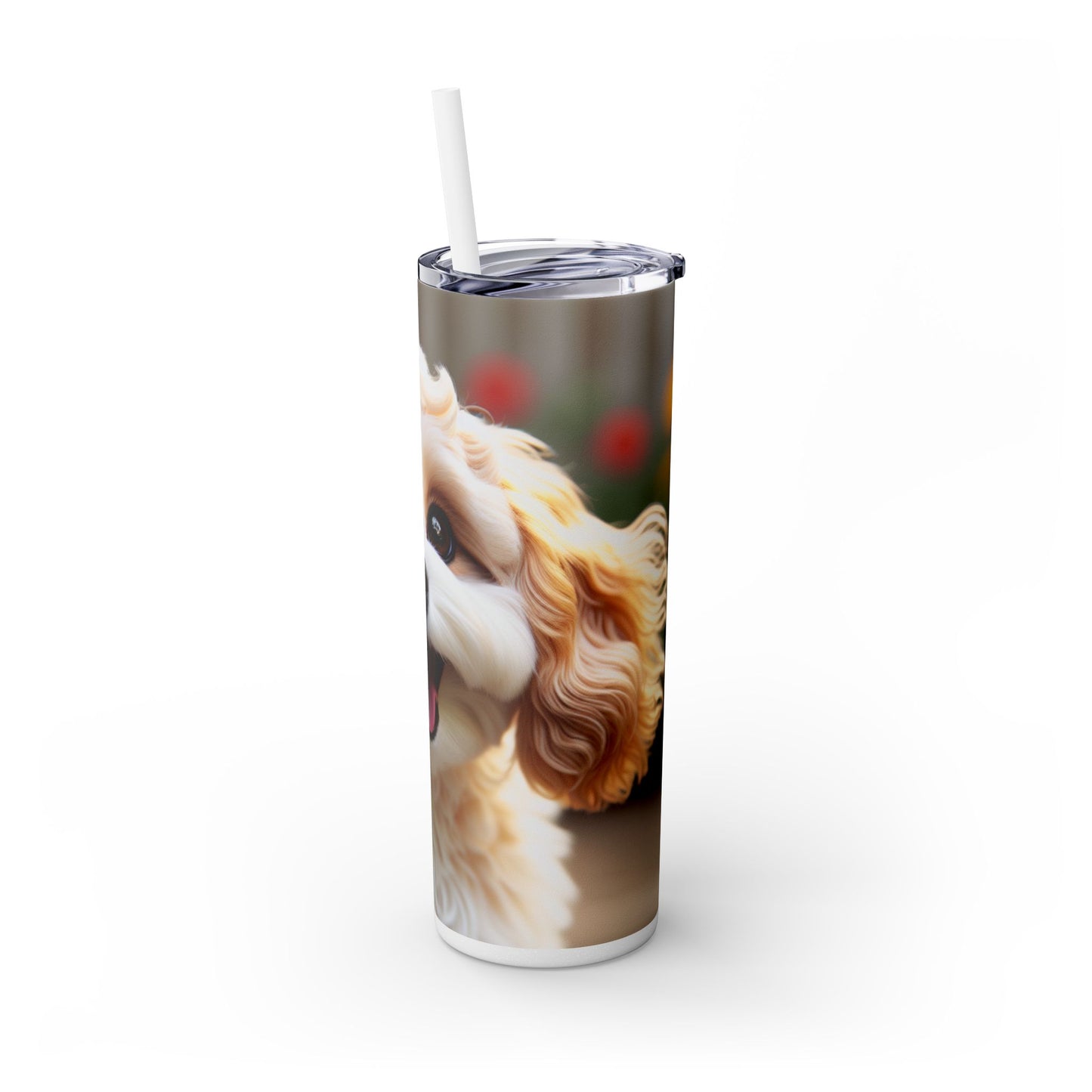 Skinny Tumbler with Straw – 20 oz Stainless Steel Cup