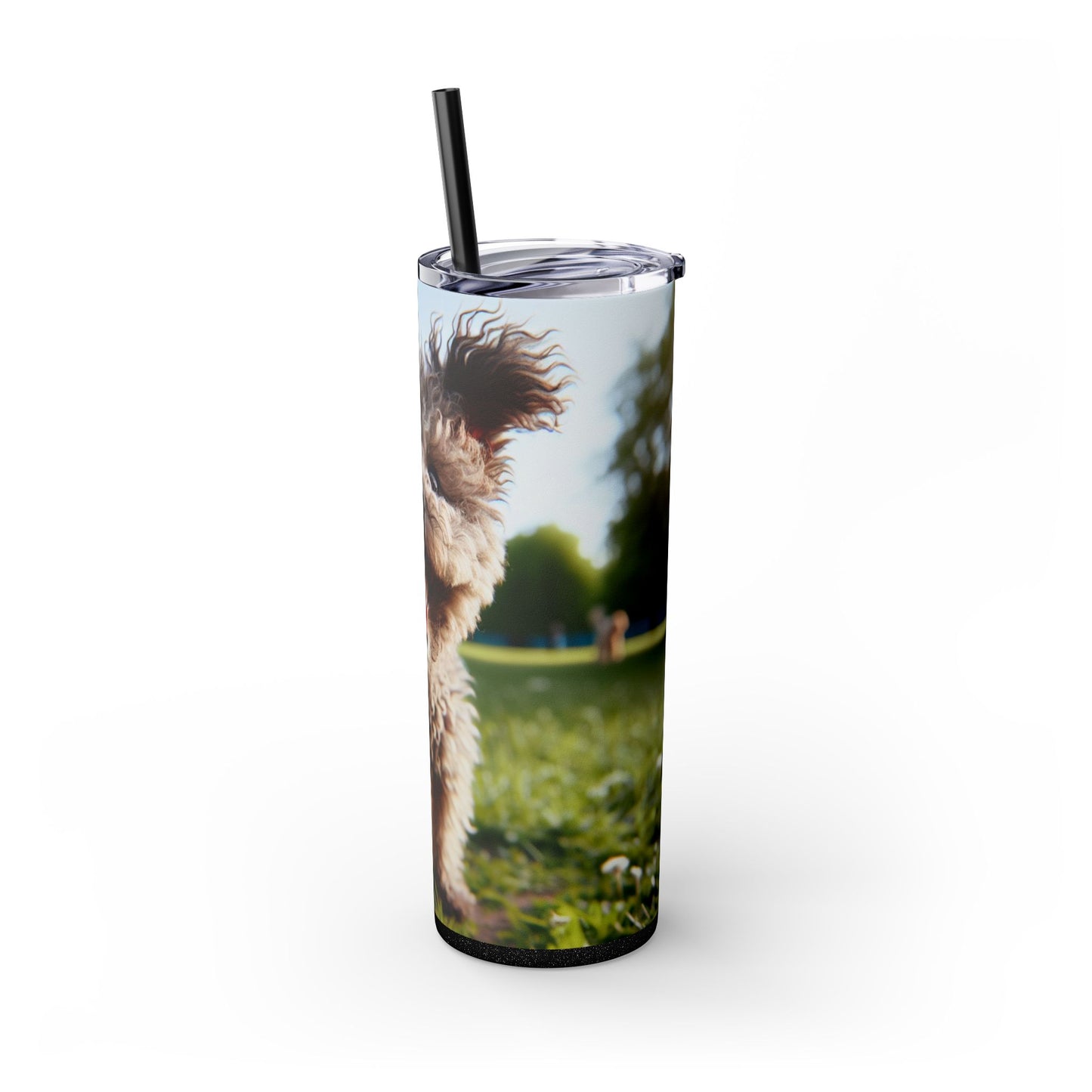 Pumi Skinny Tumbler with Straw, 20oz