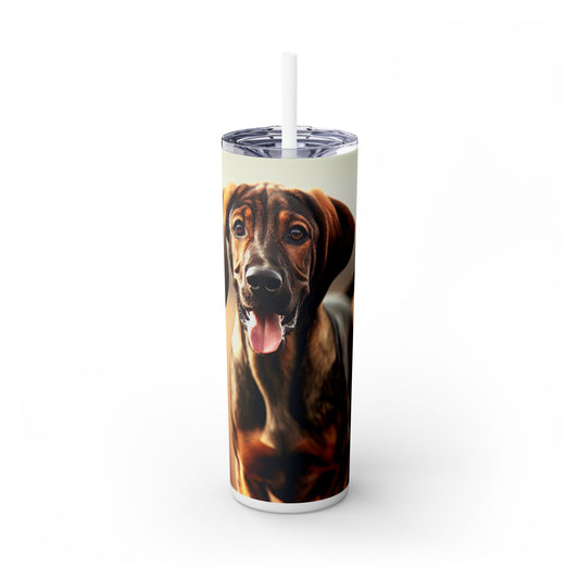 Plott Hound Tumbler with Straw, 20oz