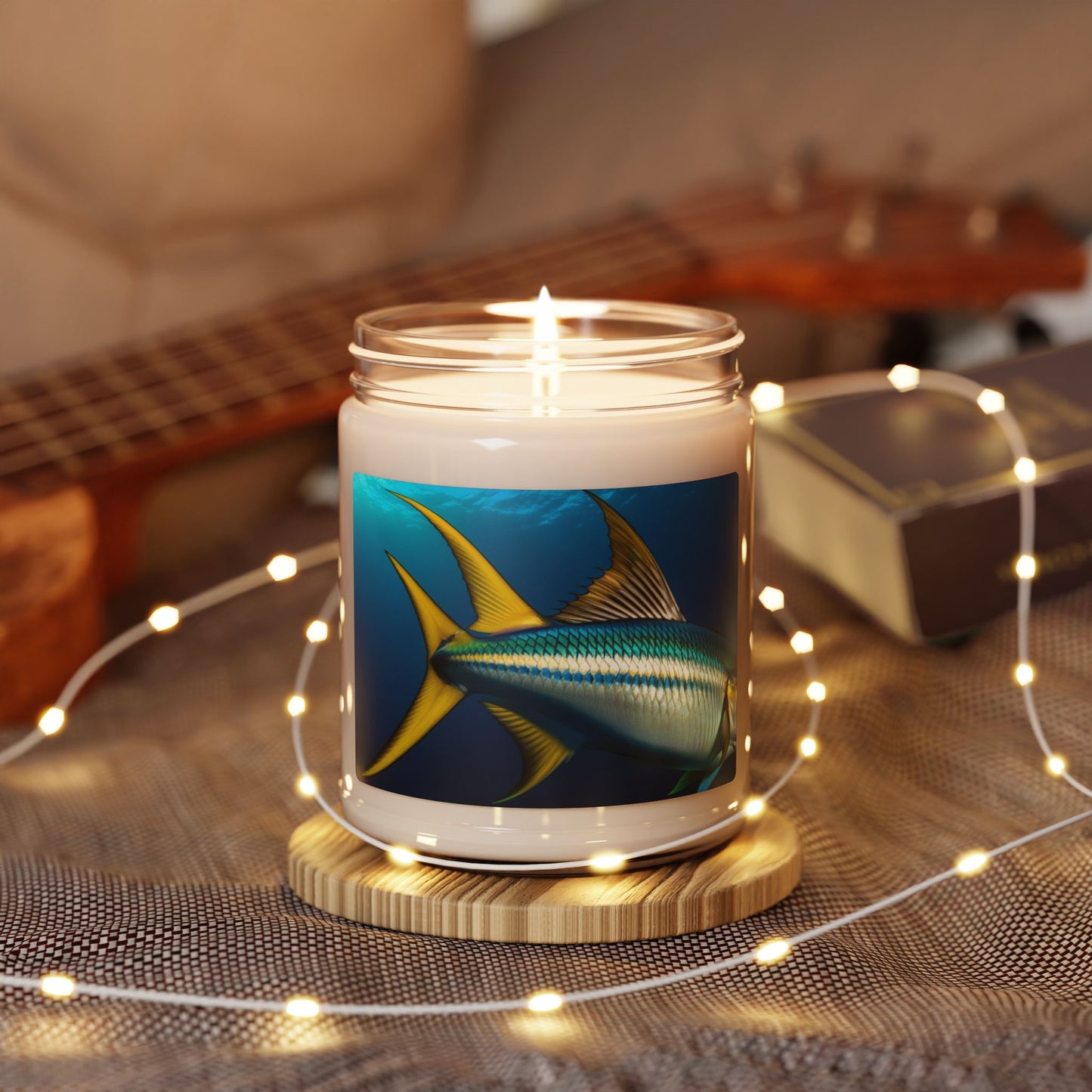 Close Up of a Sailfish's Fin- Scented Soy Candle, 9oz