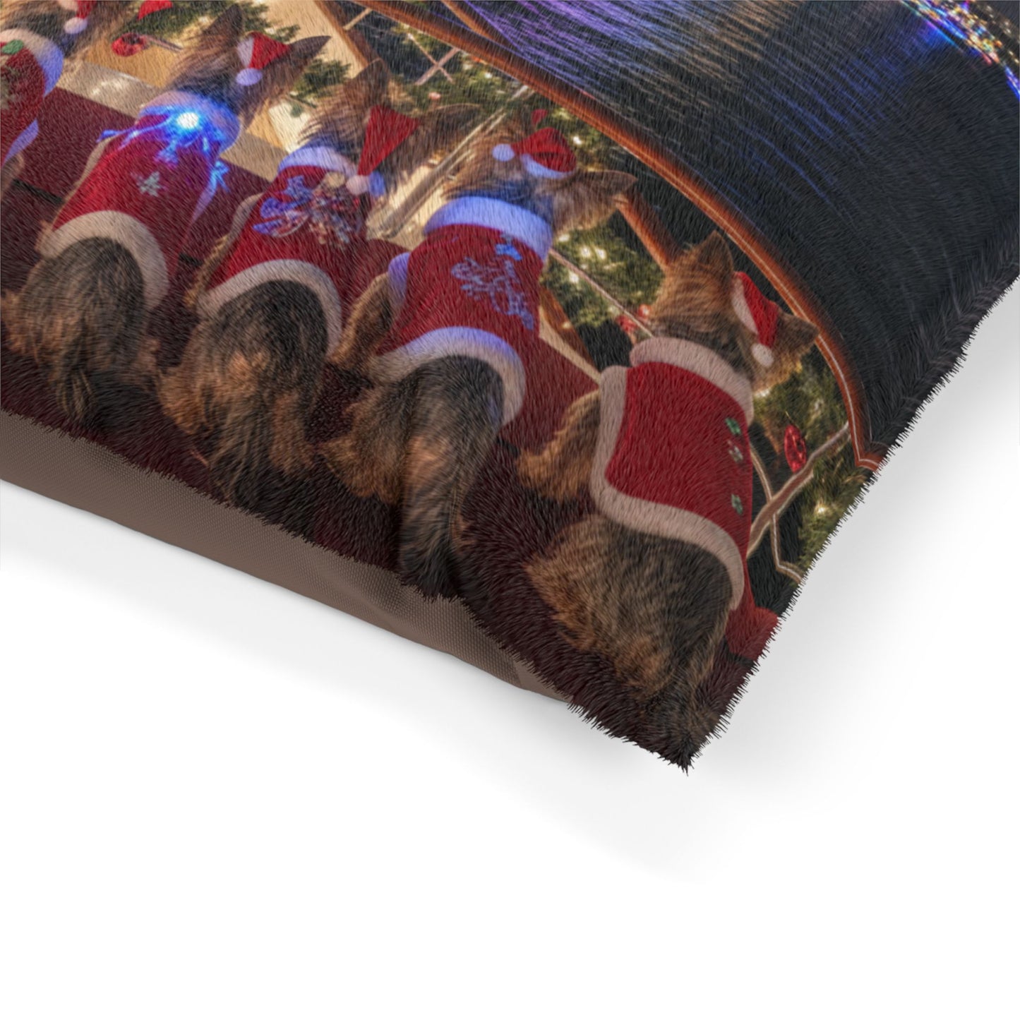 Holiday Boat Parade Pet Bed