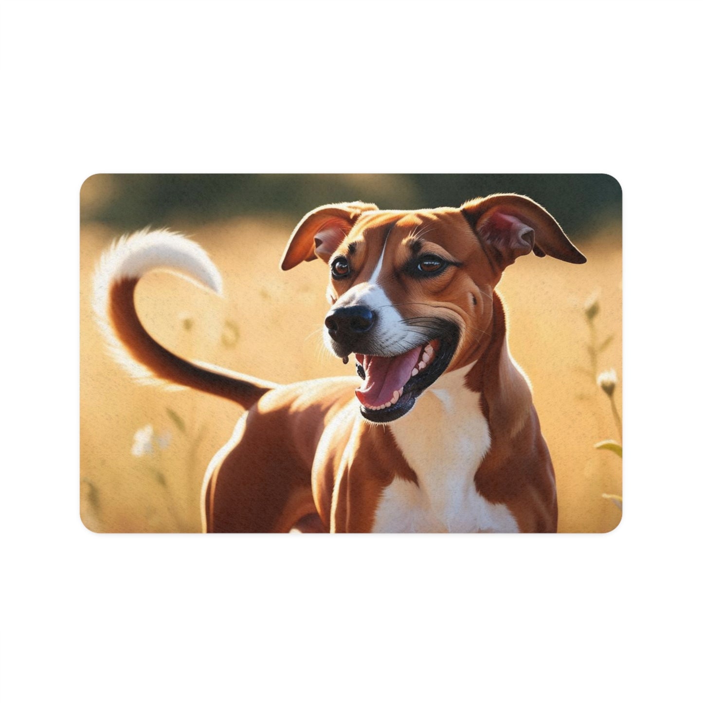 Pet Food Mat (12x18) - Basenji