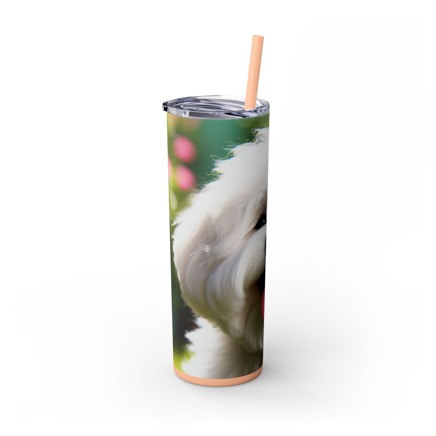 Skinny Tumbler with Straw – 20 oz Stainless Steel Cup
