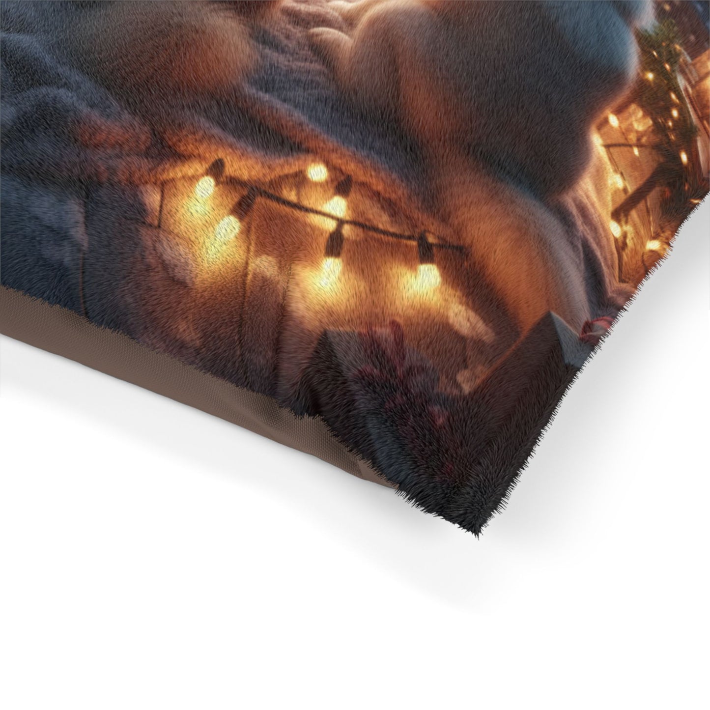 Holiday Nightscape City Lights Pet Bed