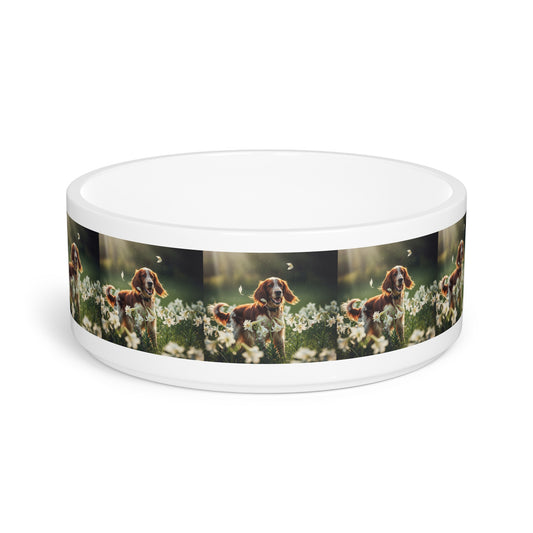 Irish Red and White Setter Pet Bowl