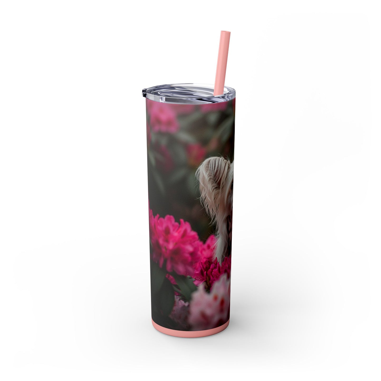 Skinny Tumbler with Straw – 20 oz Stainless Steel Cup