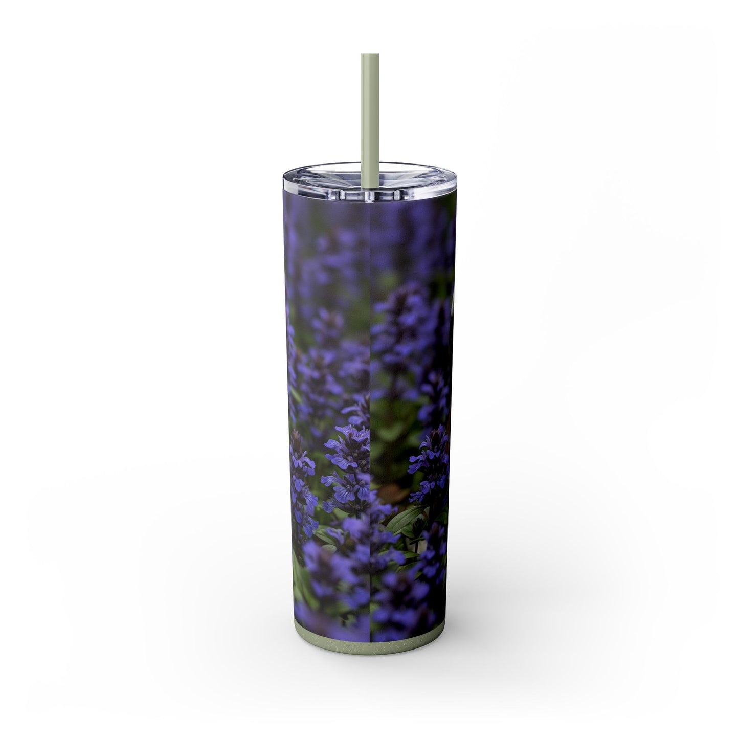 Miniature Bull Terrier Skinny Tumbler with Straw, 20oz