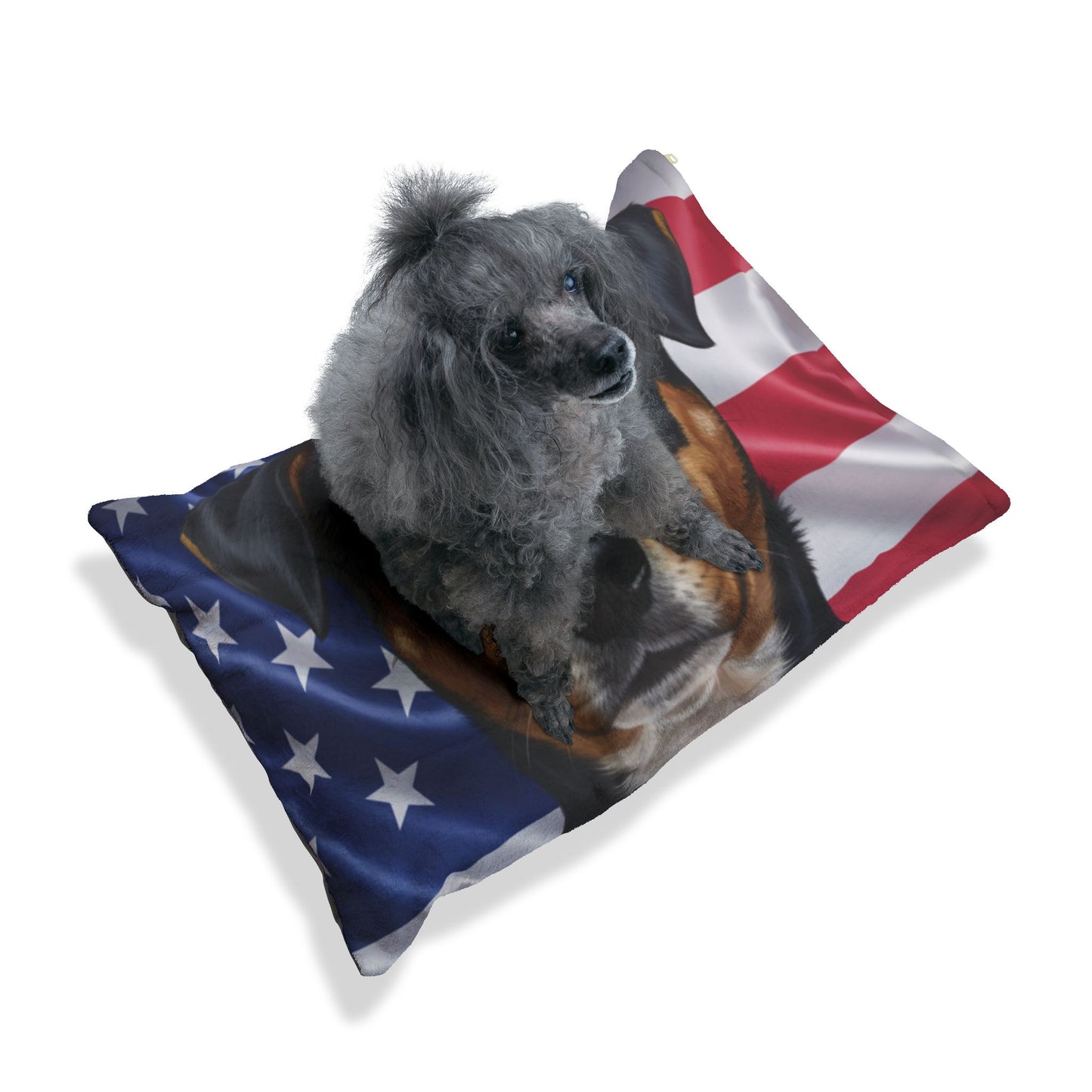 Teddy Roosevelt Terrier Patriotic Pet Bed