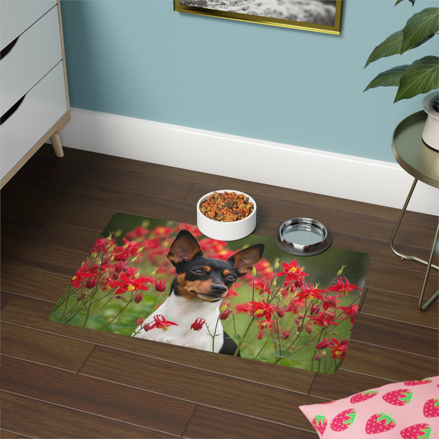 Pet Food Mat (12x18) - Toy Fox Terrier