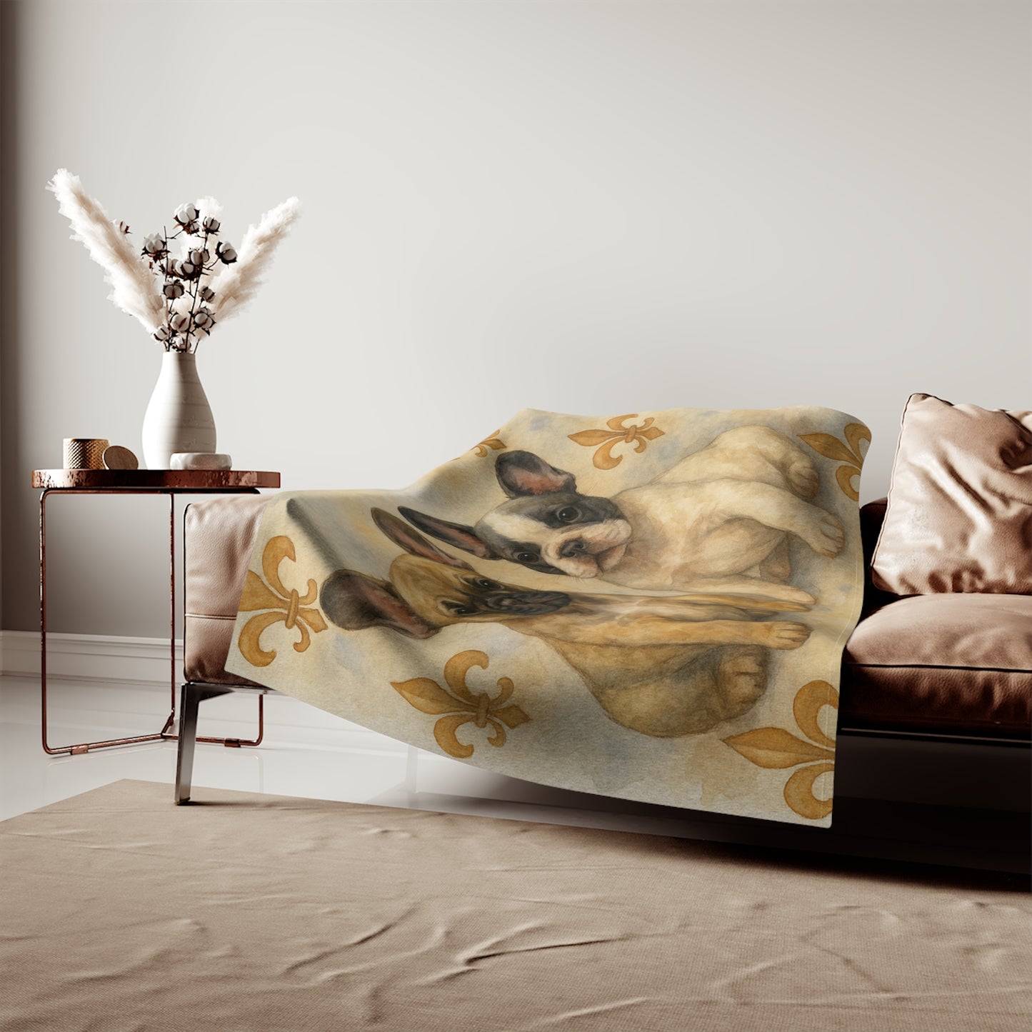 French Bulldog puppies Sweatshirt Blanket