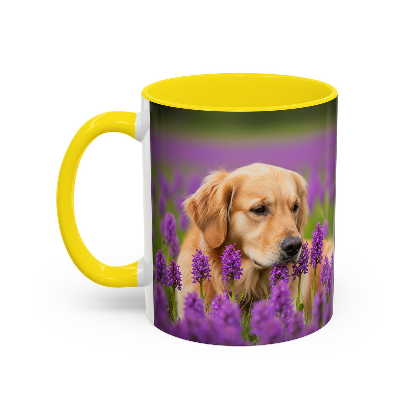 Golden Retriever Accent Coffee Mug - Perfect Gift for Dog Lovers