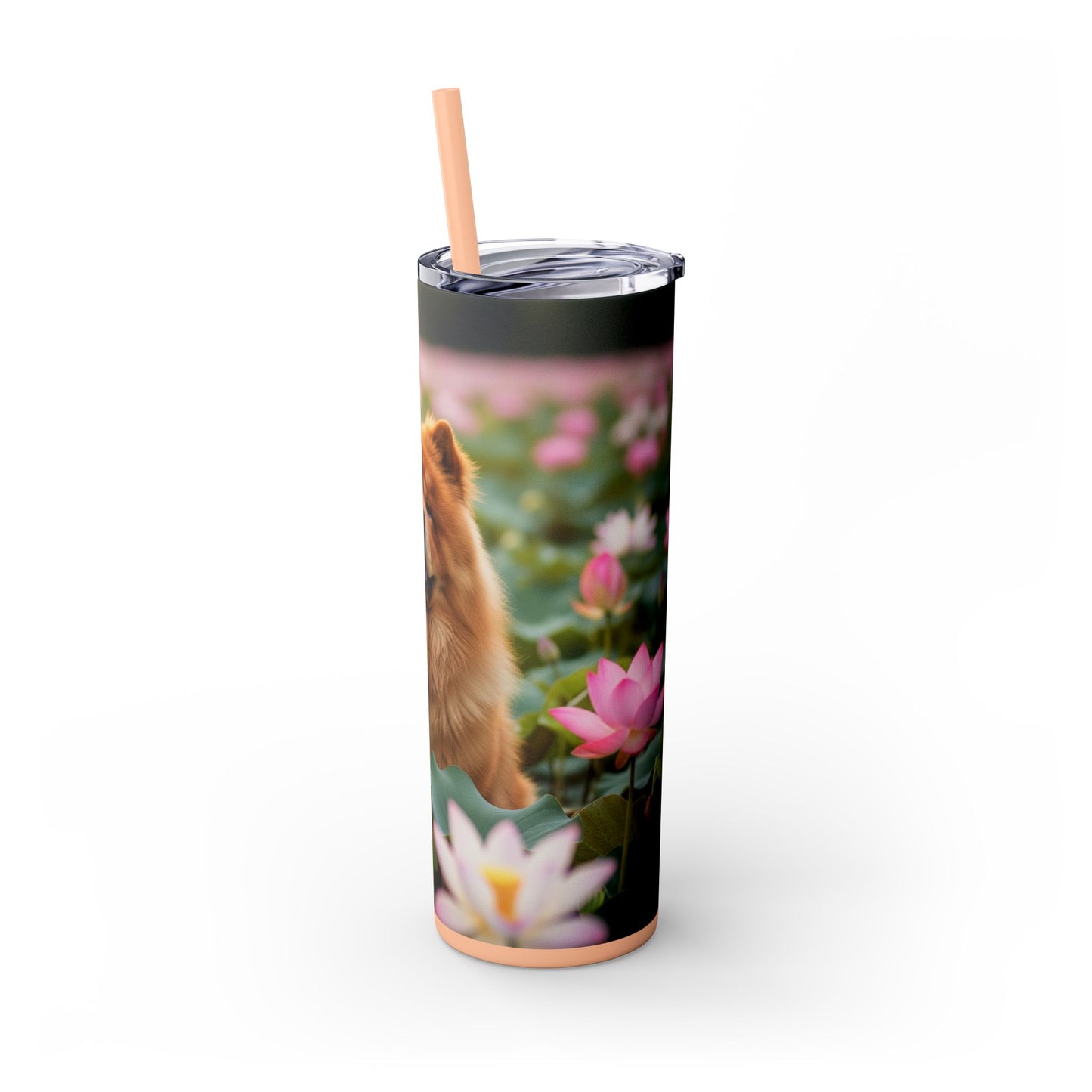 Skinny Tumbler with Straw – 20 oz Stainless Steel Cup