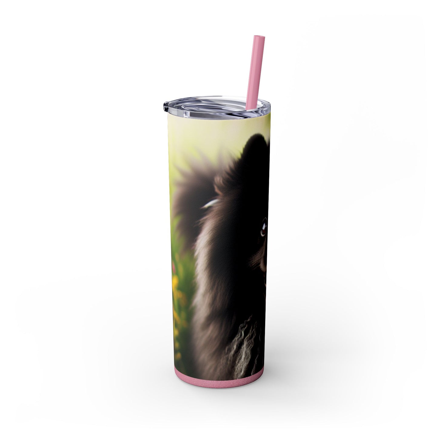 Swedish Lapphund Skinny Tumbler with Straw, 20oz