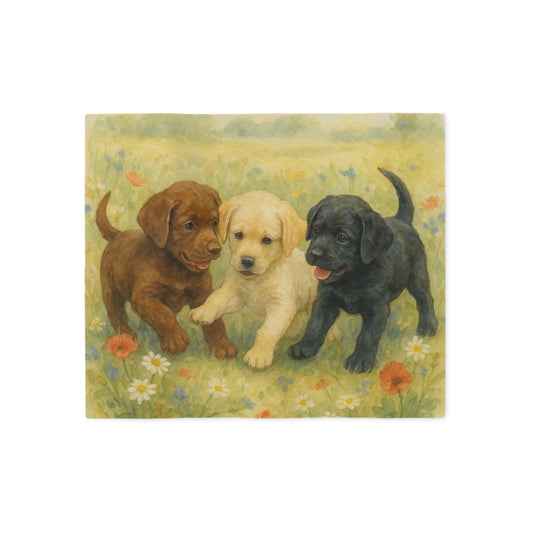 Labrador Retriever puppies Sweatshirt Blanket