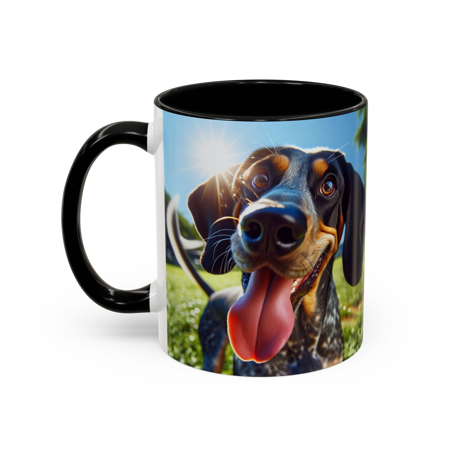 Bluetick Coonhound Accent Coffee Mug - Perfect Gift for Dog Lovers
