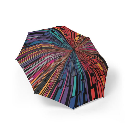 Optical Illusion Semi-Automatic Foldable Umbrella