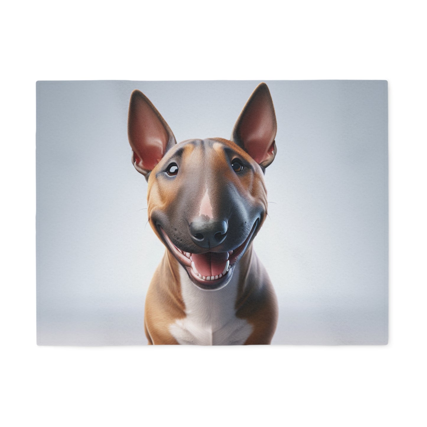 Miniature Bull Terrier Sweatshirt Blanket