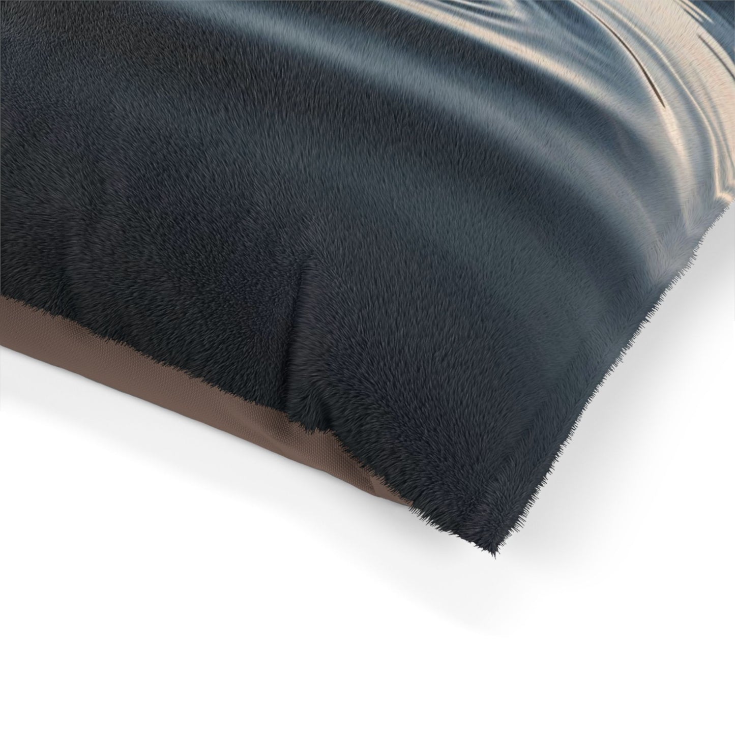 Ripple in a Snowy Mountain Lake Pet Bed