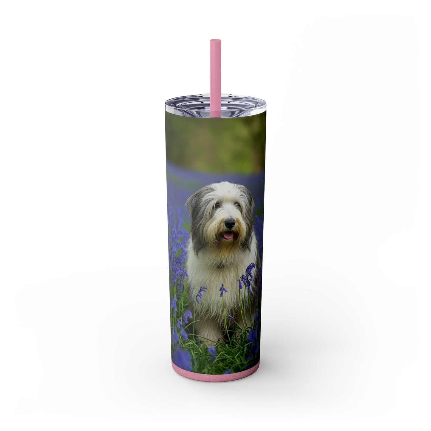 Bearded Collie Tumbler with Straw, 20oz