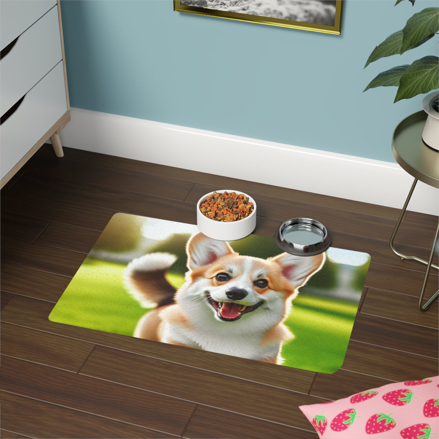 Pet Food Mat (12x18) - Welsh Corgi Pembroke