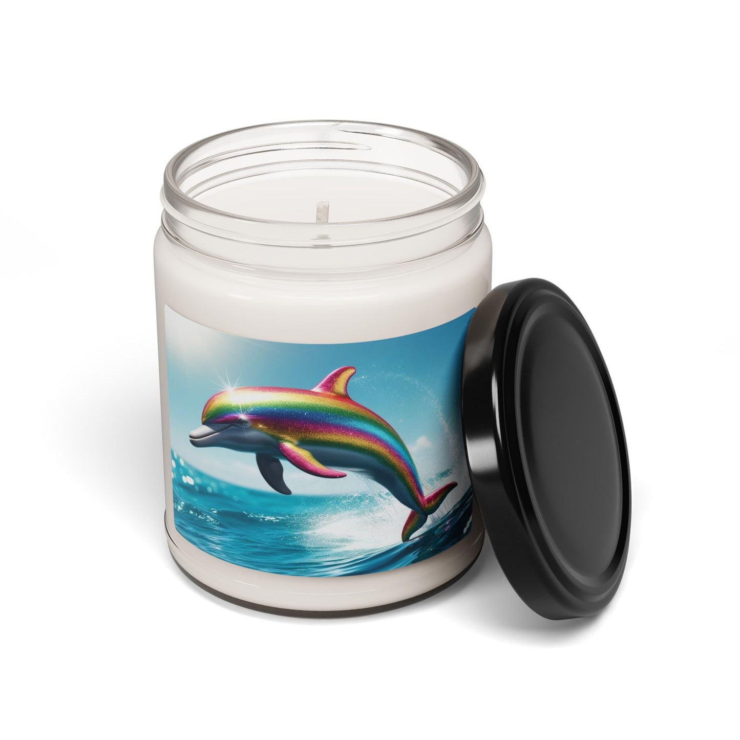 Rainbow Dolphin- Scented Soy Candle, 9oz