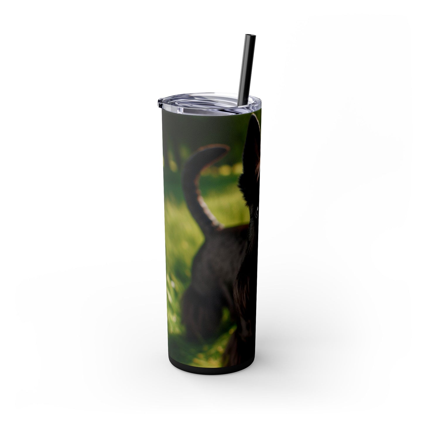 Scottish Terrier Skinny Tumbler with Straw, 20oz