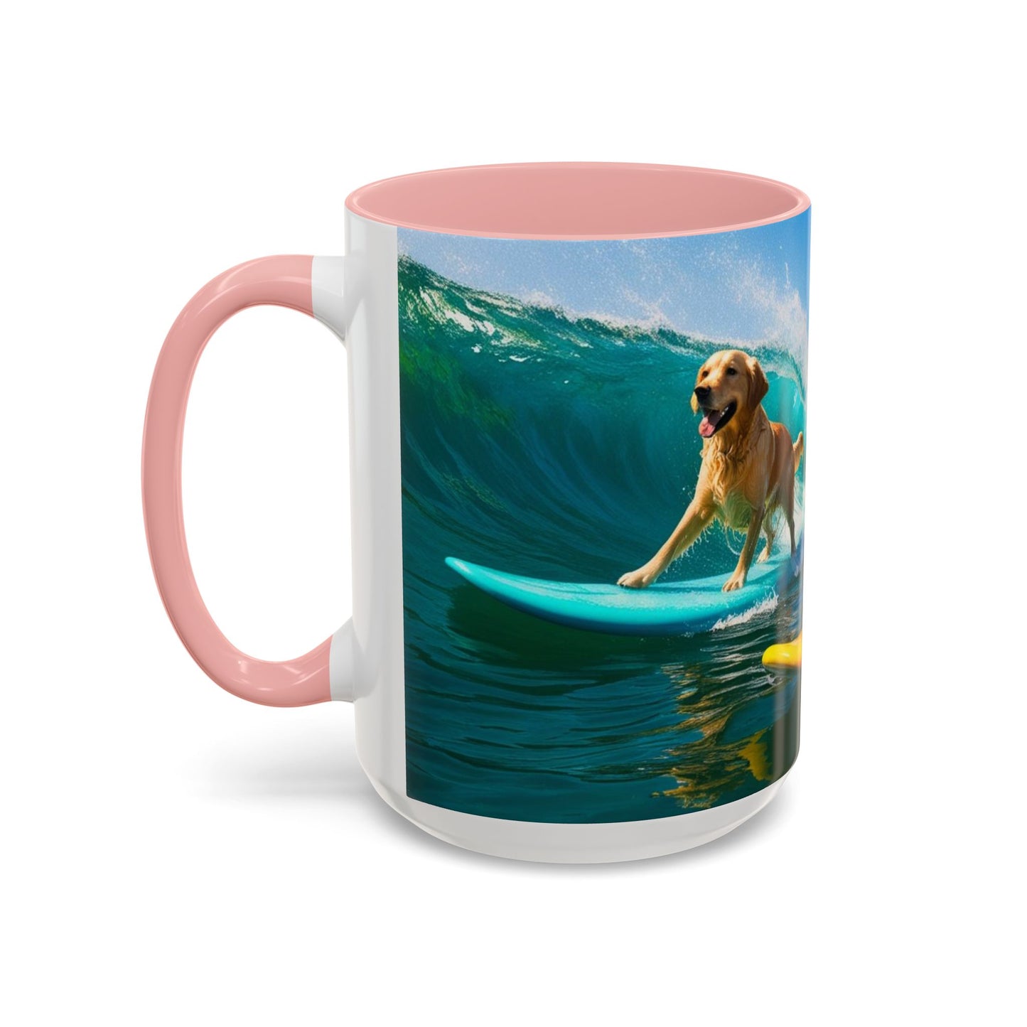 Mug à café Surf Dogs Accent - Cadeau idéal pour les amoureux des chiens