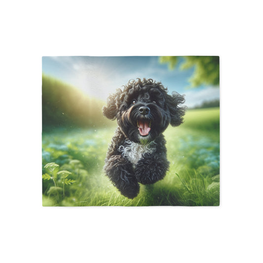 Portuguese Water Dog Sweatshirt Blanket