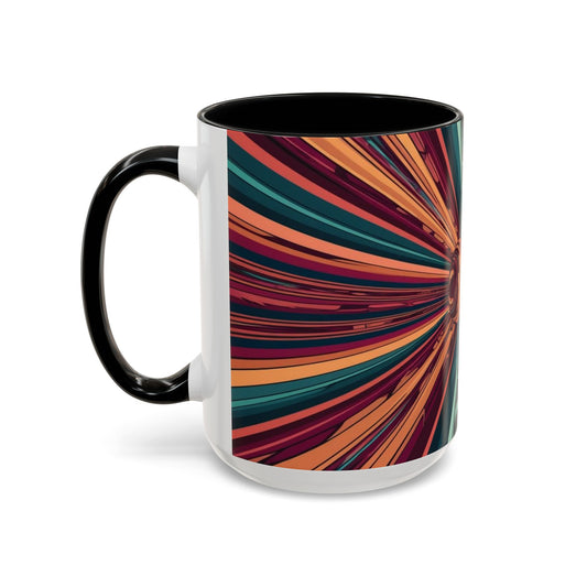 Optical Illusion Accent Mug – Ceramic Coffee Cup