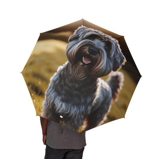 Cesky Terrier Semi-Automatic Foldable Umbrella
