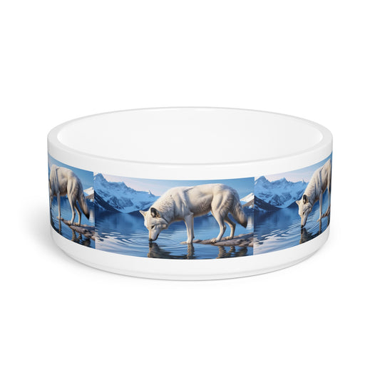 White Wolf Pet Bowl