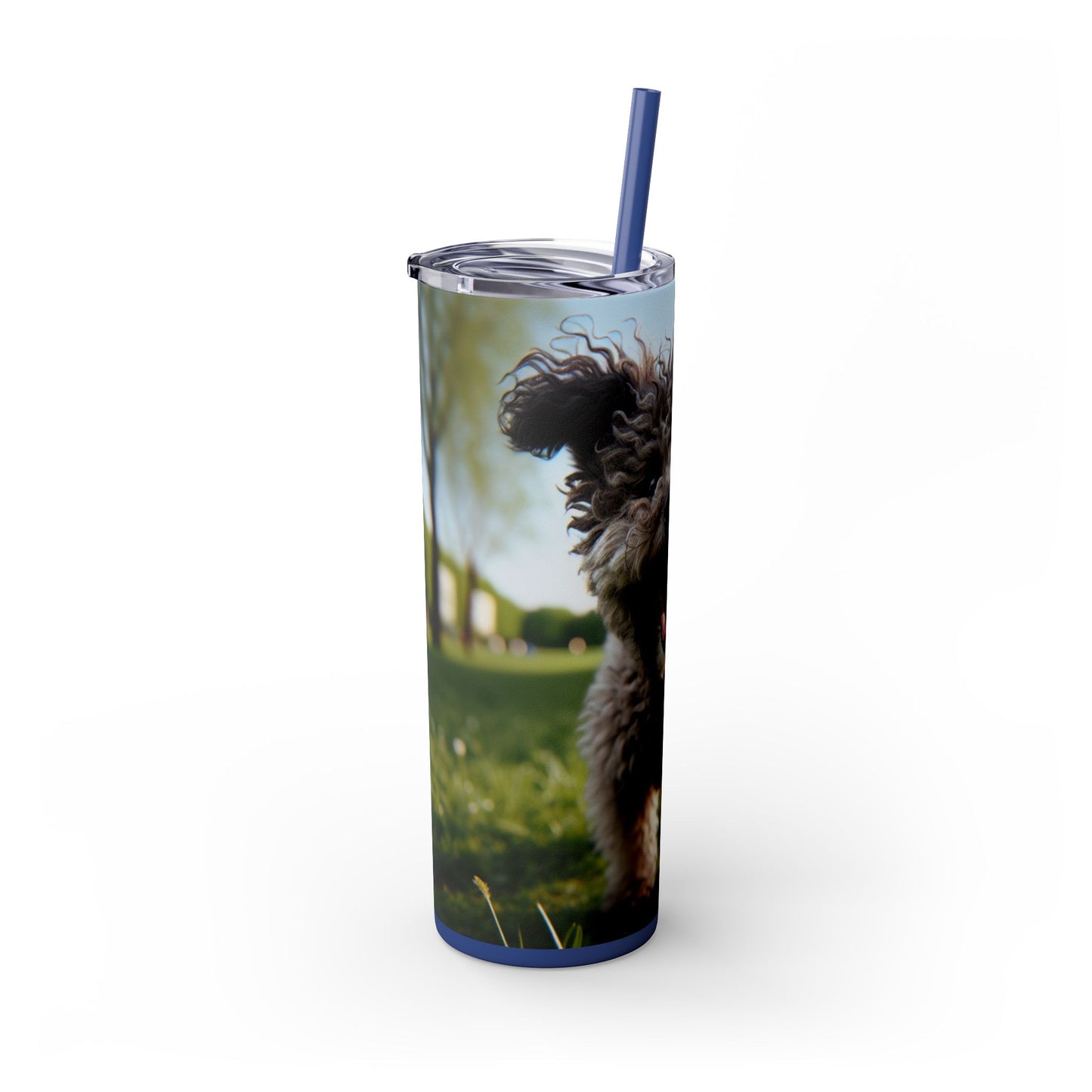 Pumi Skinny Tumbler with Straw, 20oz
