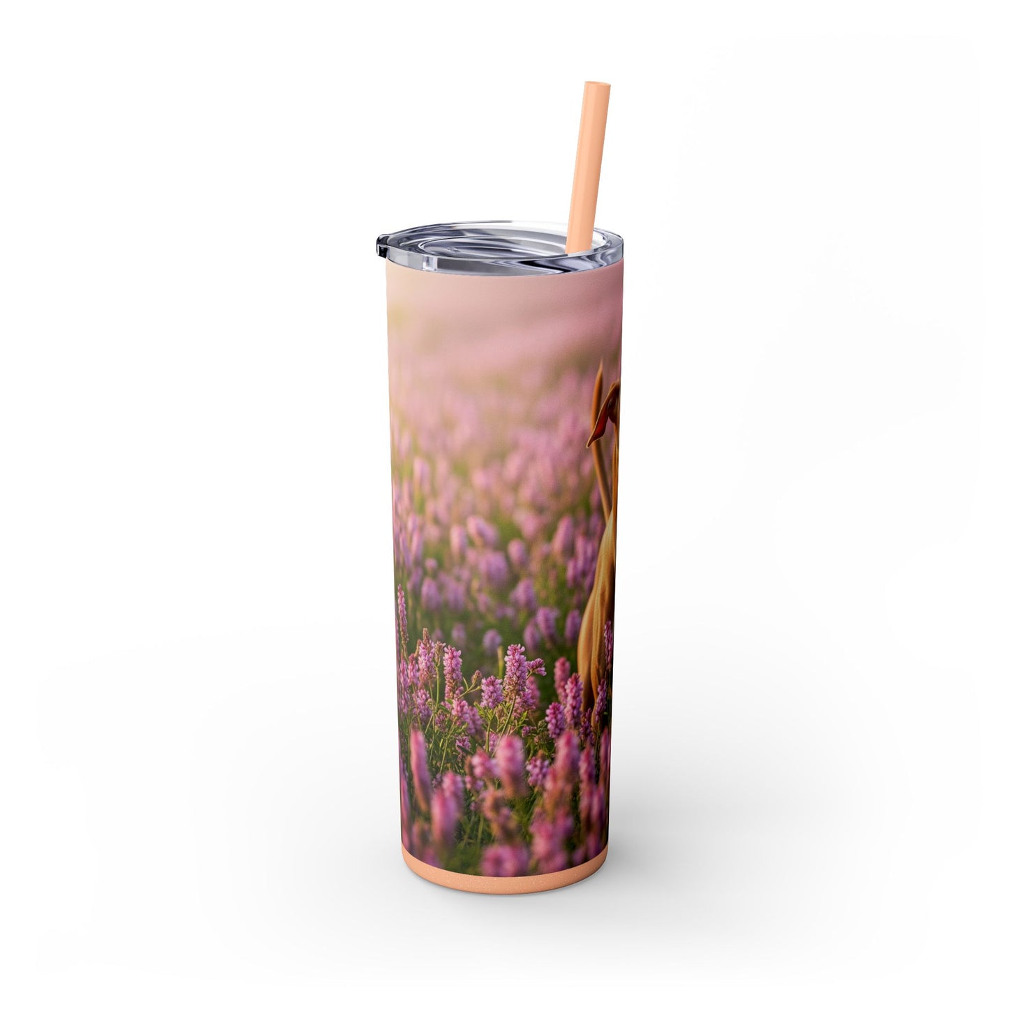 Skinny Tumbler with Straw – 20 oz Stainless Steel Cup