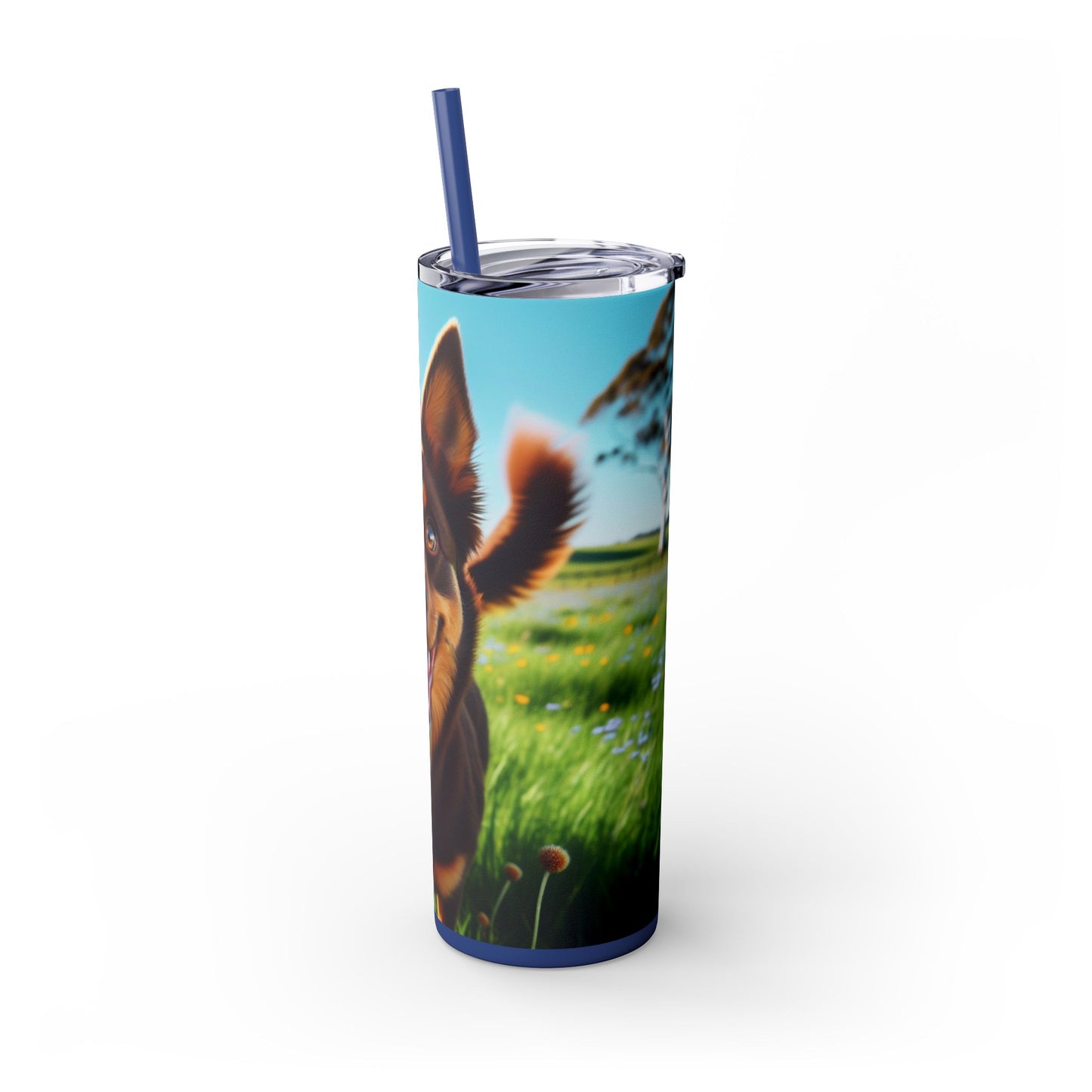 Australian Kelpie Tumbler with Straw, 20oz